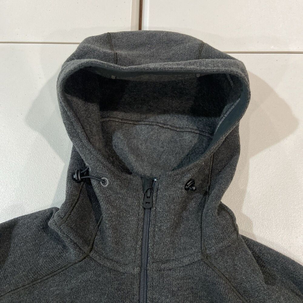 Kuhl Interceptr Fleece Hoodie Mens Size L Gray Full Zip Outdoor Hiking Gorp - Picture 6 of 8
